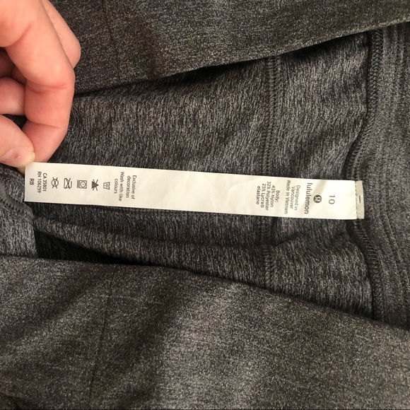 Lululemon high waist grey crop pant - Picture 5 of 7